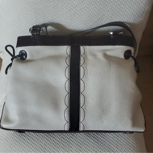 Brighton Erma Croc Embossed Trim Bag - Picture 3 of 9